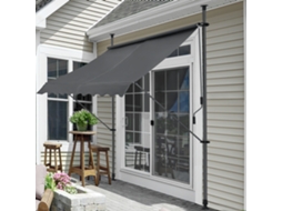Toldo Articulado PRO.TEC Stem aço 250 x 120 x 220-309 cm cinzento