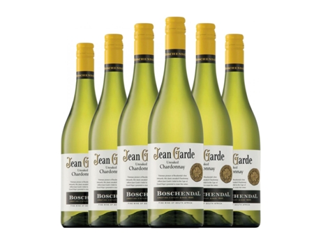 Vinho branco BOSCHENDAL Jean Garde Unoaked Chardonnay (0.75 L - 6 Unidades)