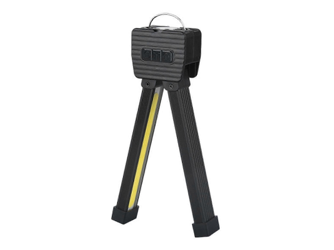 Lanterna LED 2025 para ginástica e poses. 5 níveis luz, íman e gancho. Recarregável USB-C, ideal camping.