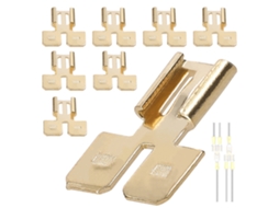 Conjunto Conectores Espátula Dupla Latão Elétrico