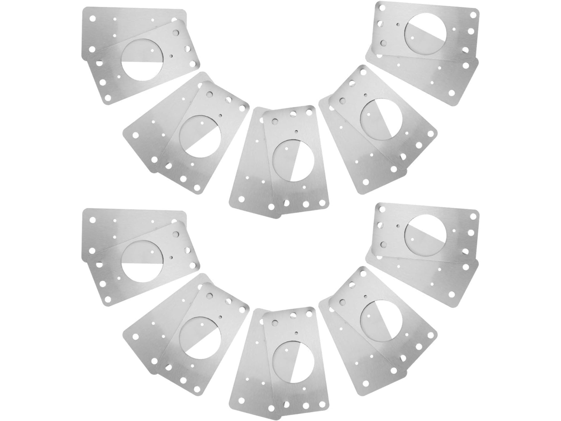 Alipis Conjunto De 20-placas Reparo Dobradiças Em Aço Inoxidável Com Design Ultrafino E Fácil Instalação Para Cozinha