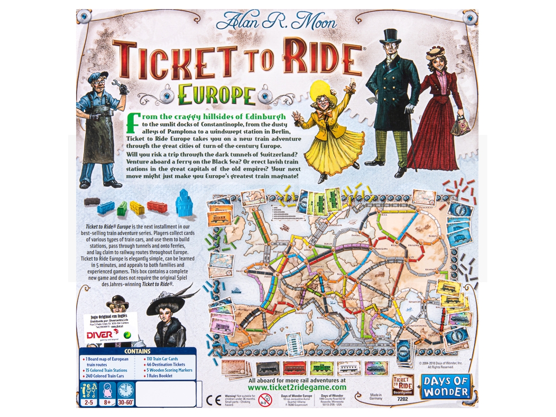 Preços baixos em Ticket to Ride Peças do Jogo e peças