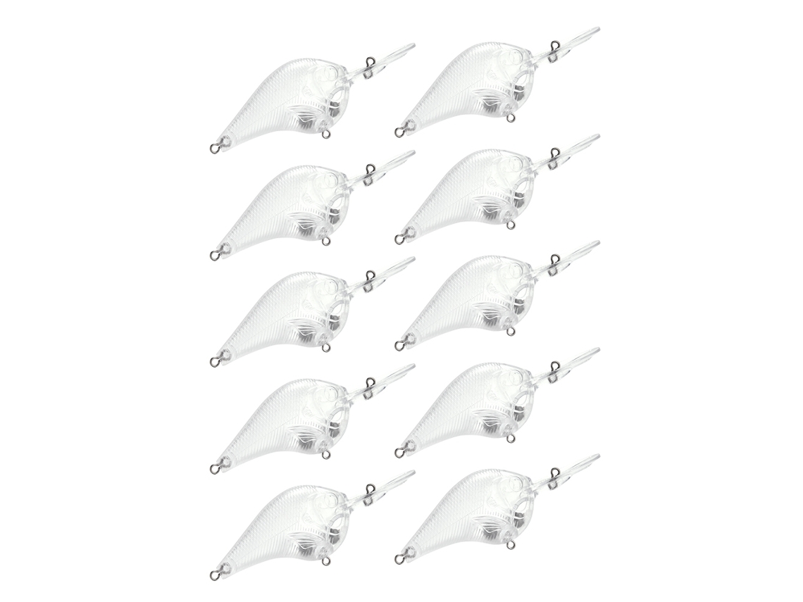 10 Iscas de Pesca em Pvc em Branco para Diy