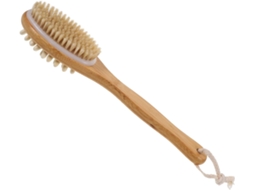 Escova De Banho Dupla Face Fomiyes Para Chuveiro, Com Cerdas Naturais E Cabeça De Massagem Esfoliante Para Cuidados O