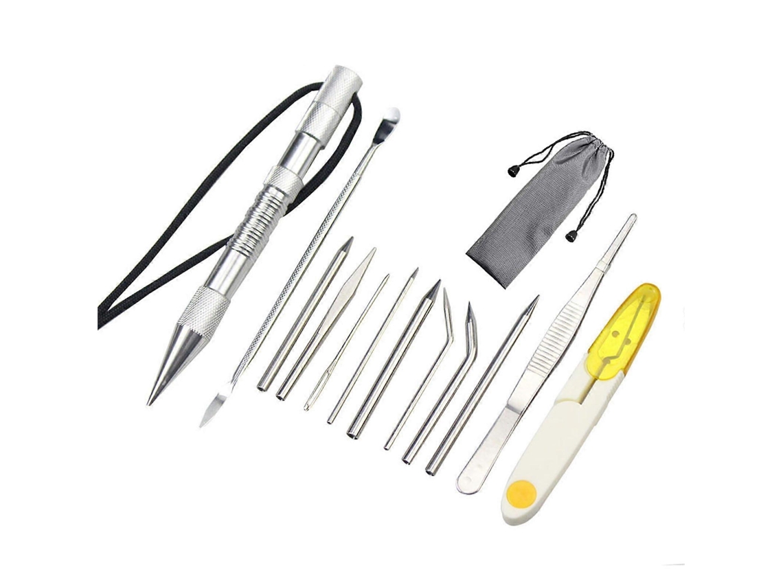 Conjunto De 12 Ferramentas Para Fazer Nós Em Paracord, Ideais Para Artesanato E Sobrevivência Ao Ar Livre.