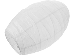 Abajur Oval Dobrável De Papel Branco Feito À Mão, Lanterna Suspensa Leve