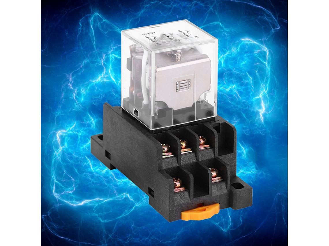 Laxiscreed Relé Eletromagnético Intermédio 24vdc Com Base De Cabeça Socket