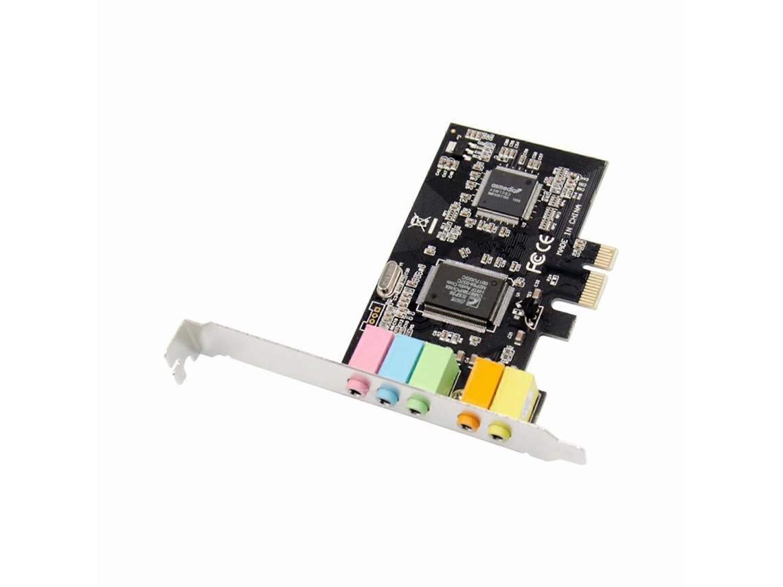 Placa de som interna Brilvibera CMI8738 de 32 bits e 5.1 canais, PCI Express x1, PCI-E