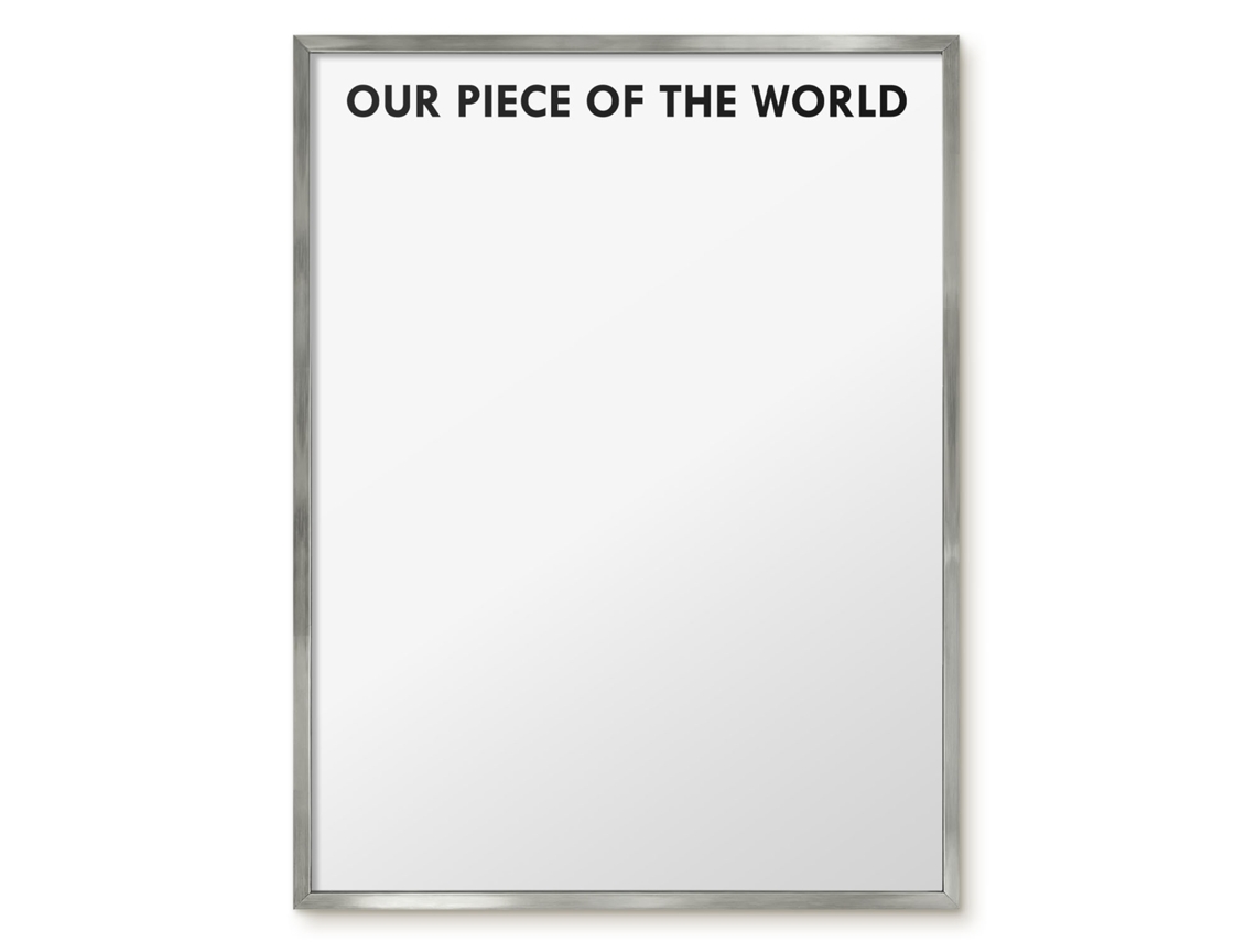 Quadro magnético de parede Nosso Pedaço do Mundo para o quarto Espelharte (60x80 cm)