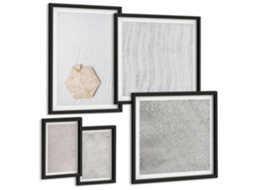 Conjunto De Pinturas Texturas Claras De Areia Boho Espelharte (5 Peças)