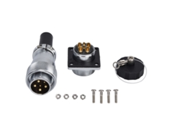 Laxiscreed Conector De Aviação 6-pin À Prova De Água Em Liga De Zinco Para Conexões Seguras