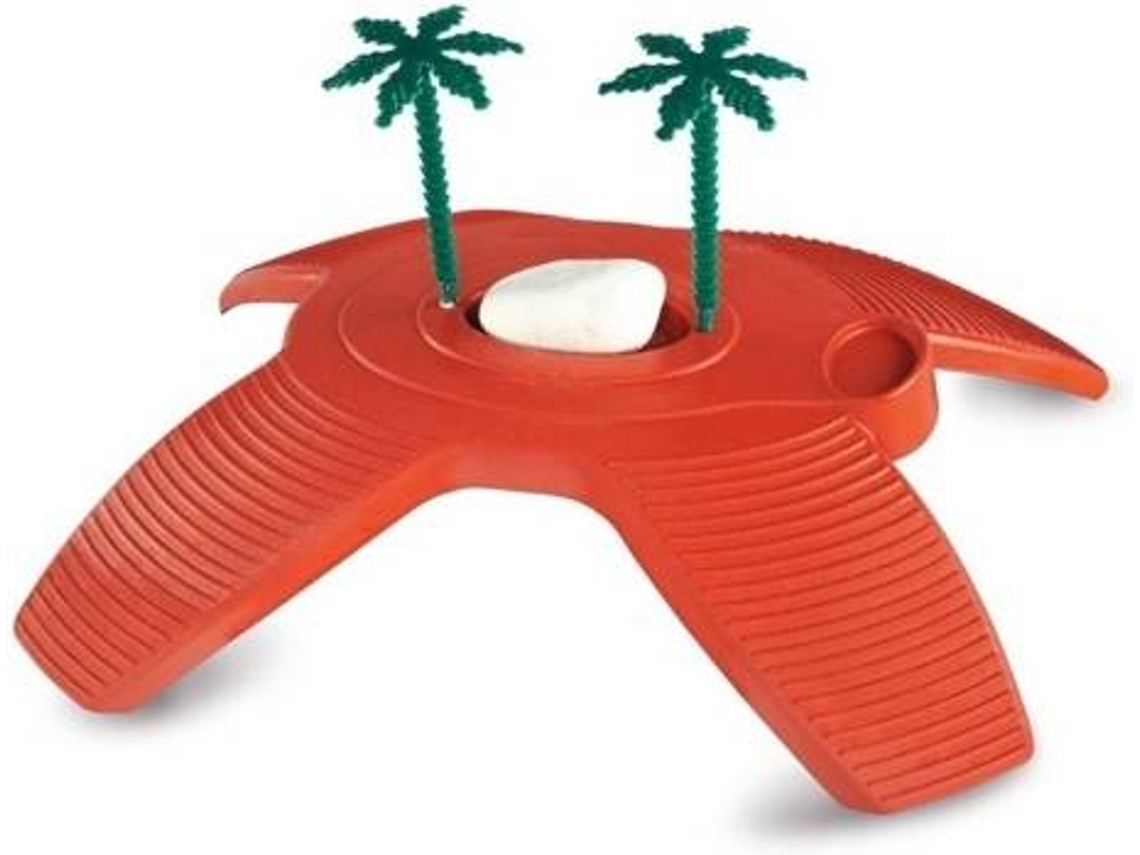 Ilha para Tartarugas ORNIEX (Vermelho - Plástico)