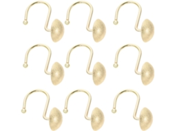 Conjunto De 12 Ganchos Ferro Dourado Para Cortina Chuveiro, Estilo