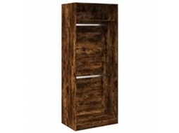 Conjunto 1 Wardrobe, Wardrobes Vidaxl Marrom Madeira Processada (80 X 50 X 200 Cm)