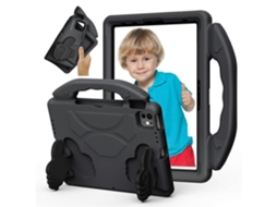 Capa Hengrongshen Ultra Soft EVA para iPad Pro 11 (2022) (2020) (2018) Air (2022) (2020) com suporte para polegar, preta (2024)