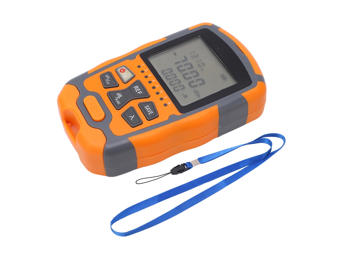 Medidor De Potência De Fibra Óptica Digital -70~+10dbm Para Telecomunicações 1mw