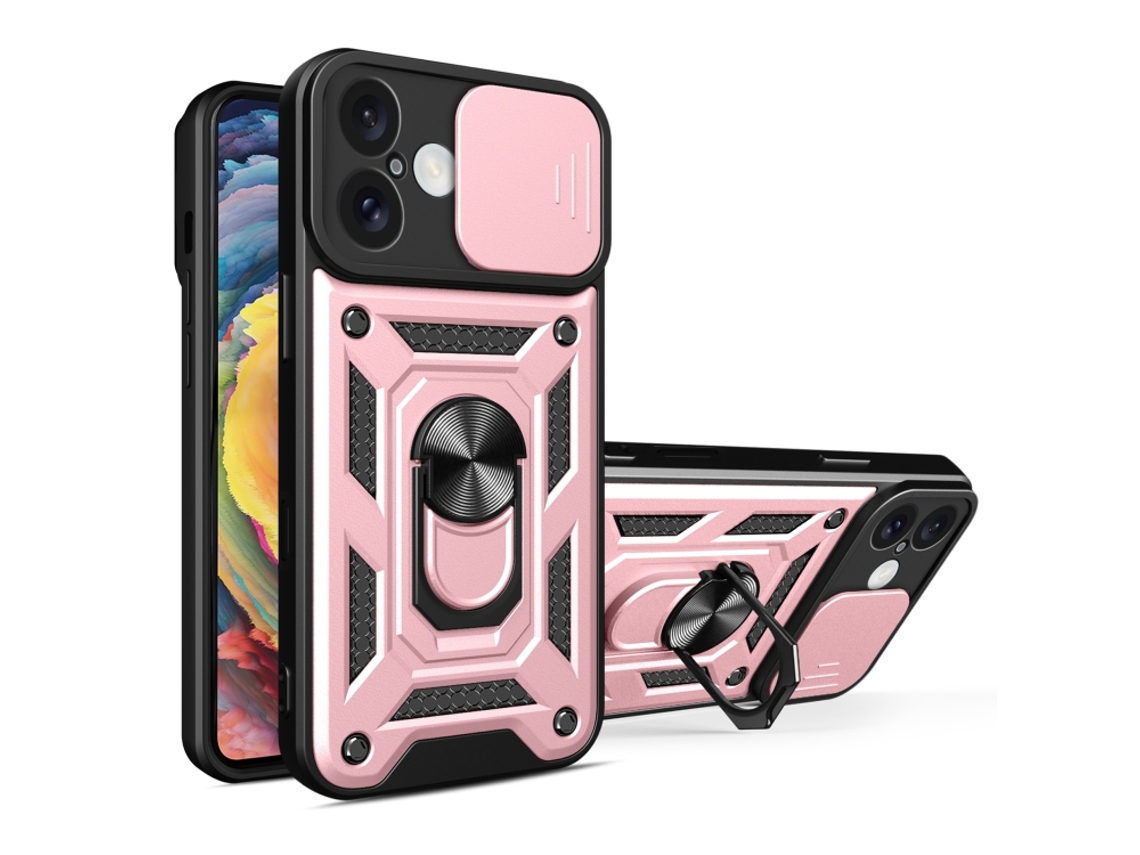 Capa Para Iphone 16 - Tampa Deslizante Para Câmera - Tpu Pc