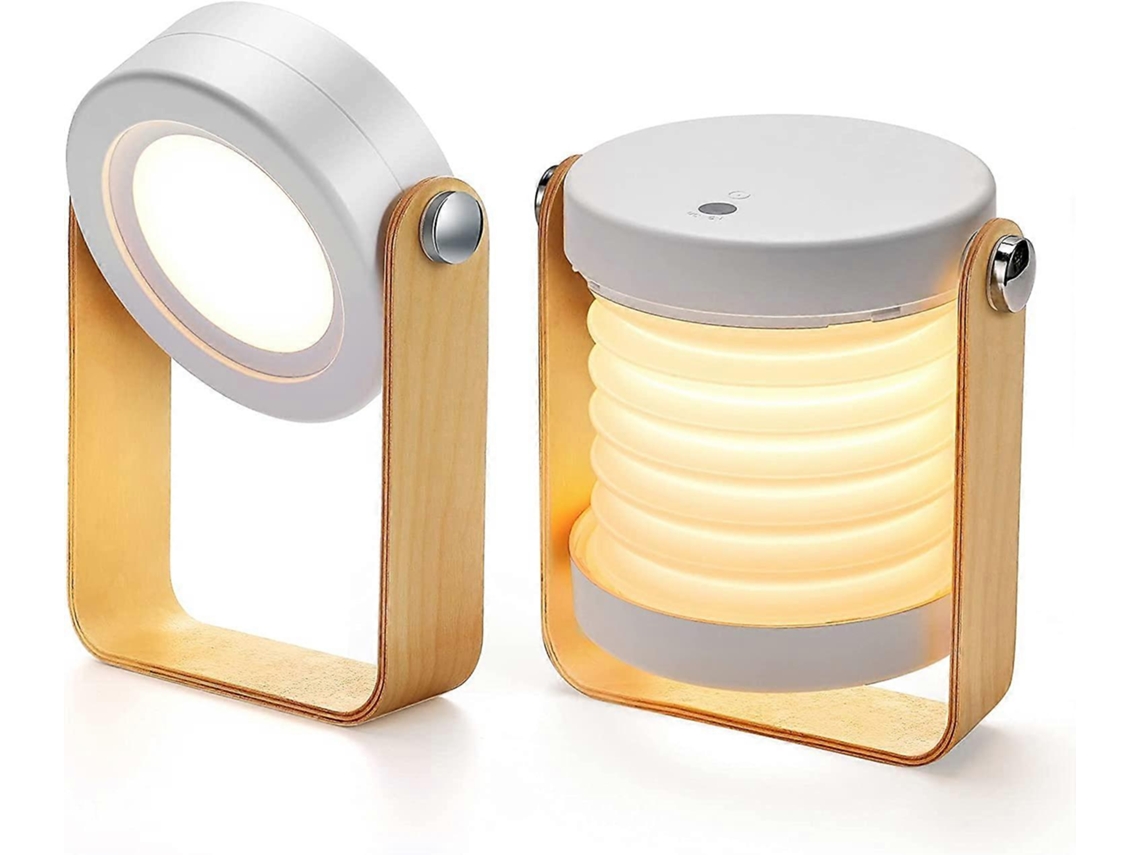 Omni lâmpada de Mesa Ajustável com Luz Noturna Portátil, Dimmable e Design Elegante para Quarto e Camping