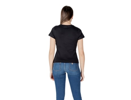 T-shirt De Mulher Guess Active Tank Narciso Cn Algodão Preto (xs)