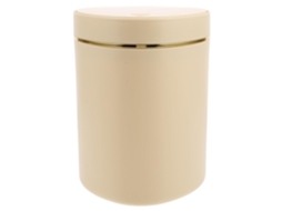 Mini Lixeira De Mesa Com Tampa A Pressão, Plástico Amarillo