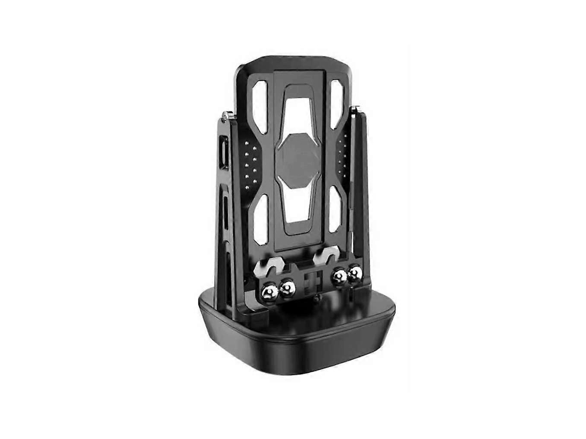 Suporte Universal Para Celular Com Vibrador, Antiderrapante, Pedômetro, Vibrador, Para Mesa, Movimentos De Caminhada, Preto.