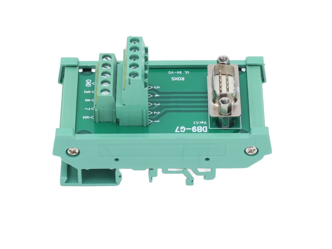 Placa adaptadora AWTS, conector DB9, com PCB e caixa, macho, retangular, 60V | S/MARCA