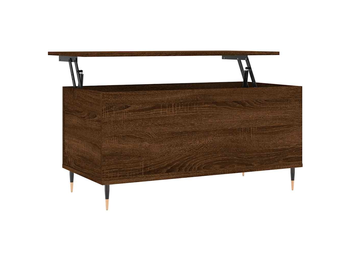 Mesa Centro Derivados Madeira Carvalho Castanho MAISON EXCLUSIVE (90x44,5x45 cm)