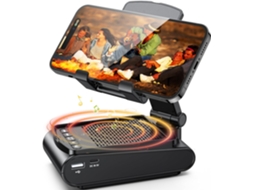 Caixa de Som Bluetooth Portátil com Suporte para Celular, 5.1 Surround Hd Sem Fio Ajustável e Dobrável AQUAFORGE
