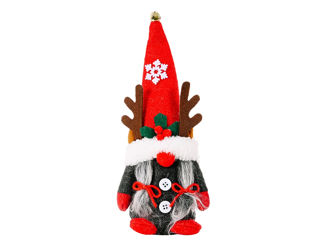 Decoração Natalina Original Com Galhadas E Boneca Sem Rosto, Marca Laxiscreed