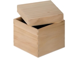 Caixa Cubo de Madeira ARTEMIO para Decorar 121212 cm
