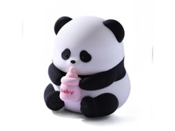 Panda Luz Noturna Silicone Yizhood Desenho Animado Recarregável Branco