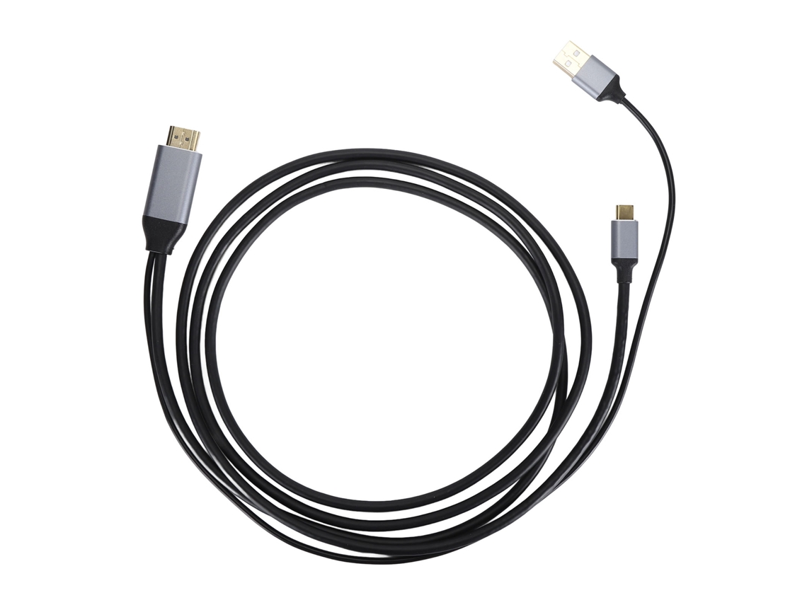 Cabo Adaptador HDMI Multimedia Interface para Type C, 4k 60hz, 2m/6.6ft
