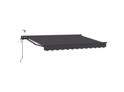Vidaxl Toldo Retrátil Elétrico Antracite 3,5 X 2 M