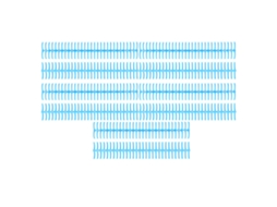 10pcs Espinhas de Encadernação Plástica 19mm 30 Anéis Compatível com Papel A4 B5 A5 Capacidade 150 Folhas Azul