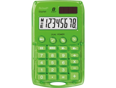 Calculadora Básica  Starlet GR Verde (8 dígitos)