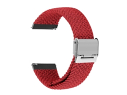 Bracelete Garmin Forerunner 235 Pulseira Entraçada Solo Loop Ajustável Vermelho