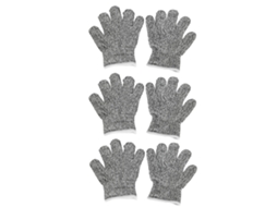 Luvas Resistentes a Cortes Primerox para Crianças, 3 Pares para Jardim