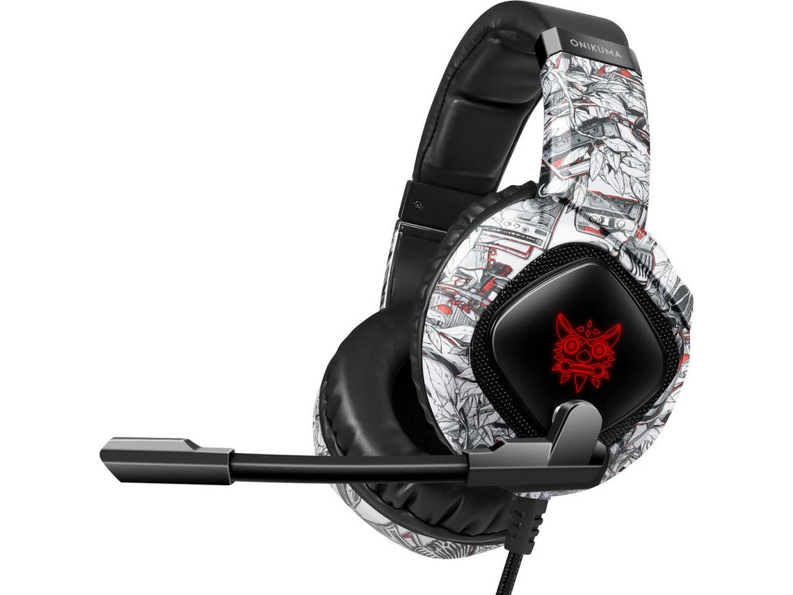 Auscultadores com Fio ONIKUMA K19 (On Ear - MicroAuriculares - Branco)