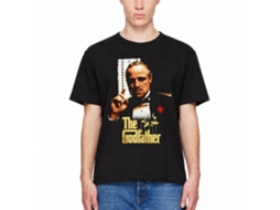 Rockinstone Godfather Movie Gold Logo Point Black Adult T-shirt Size:xl