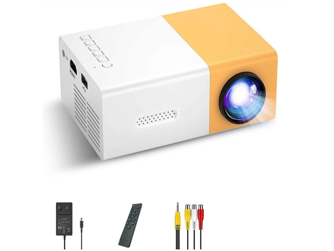 Novo Projetor Portátil Hd Led Usb Hdmi Av 1080p Para Home Theater Brilvibera