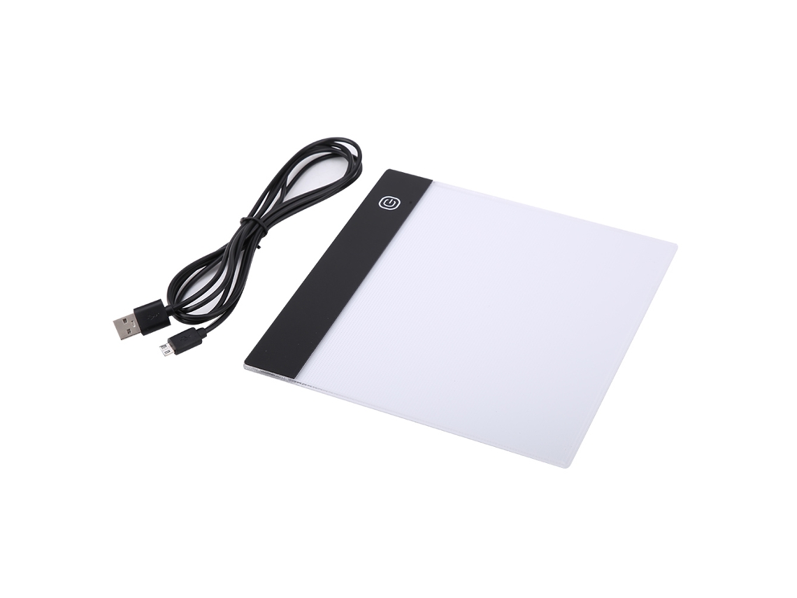 Caja De Luz Led Para Trazado A5, Tablero De Dibujo, Tableta De Copia Con Cable Usb