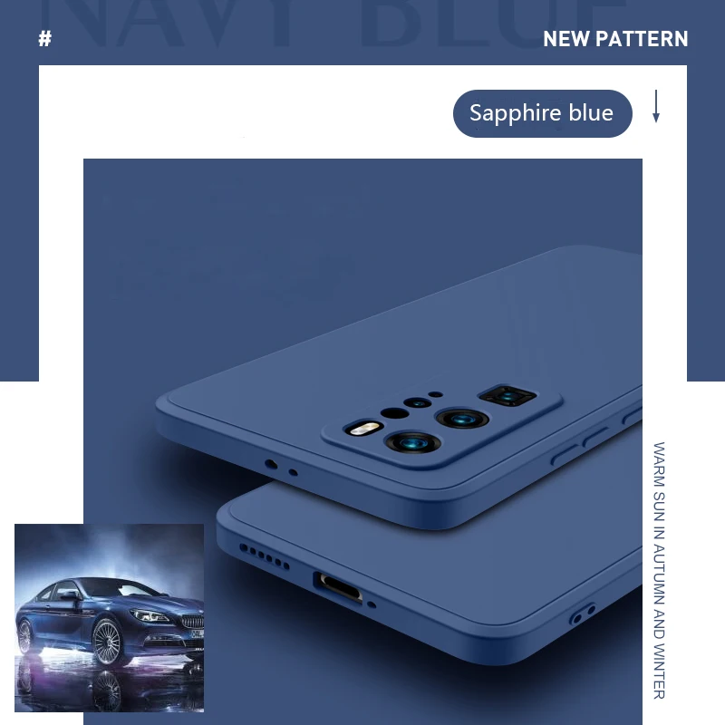 Capa De Silicone Líquido Macia (azul Xiaomi 11)