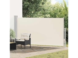 Vidaxl Toldo Lateral Retrátil Para Pátio 170x300 Cm Creme