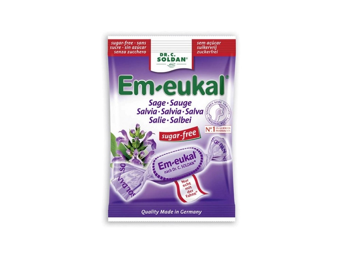 Em-eukal Rebuçados Salvia Sem Açúcar 50g
