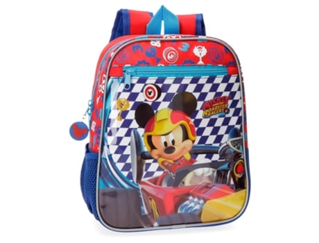 Mochila Pré-escolar MICKEY Race 28cm (28x23x10cm)