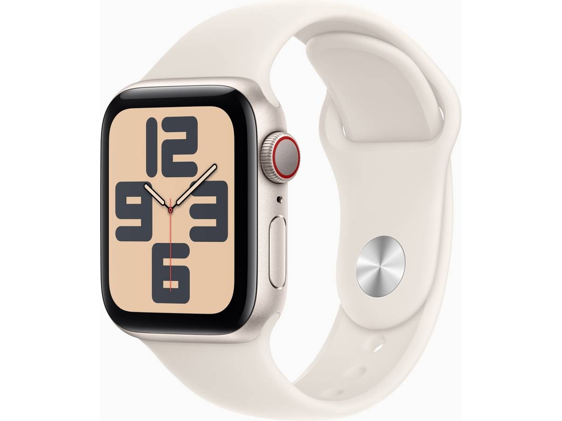 APPLE Watch SE GPS + Cellular 40mm Alumínio Luz das Estrelas com Bracelete Desportiva Luz das Estrelas (Tamanho: S/M)