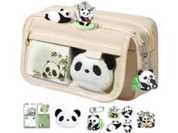 Estojo Escolar Panda, Grande Com Vários Compartimentos, Fofo De Para Meninas E Meninos.