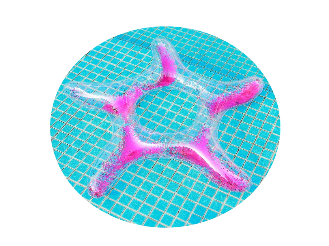 Boia Inflável Rosa para Natação, Flutuante AQUAFORGE