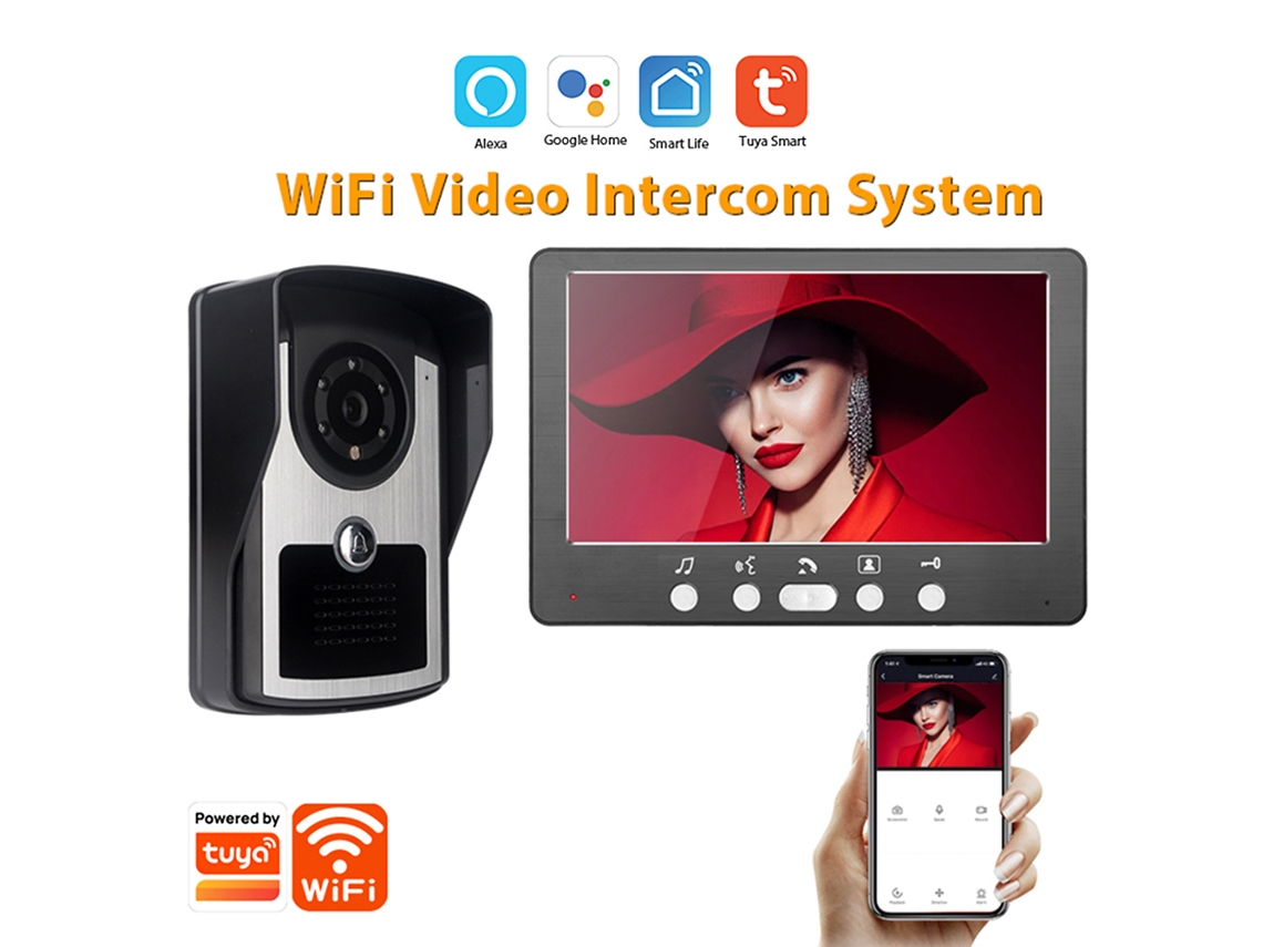 Laxiscreed Campainha De Vídeo Wifi Inteligente Com Câmera E Intercom De Áudio Bidirecional