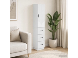Vidaxl Conjunto De Gabinete 2 Unid. 33 X 34,5 X 87 Cm Branco Brilhante